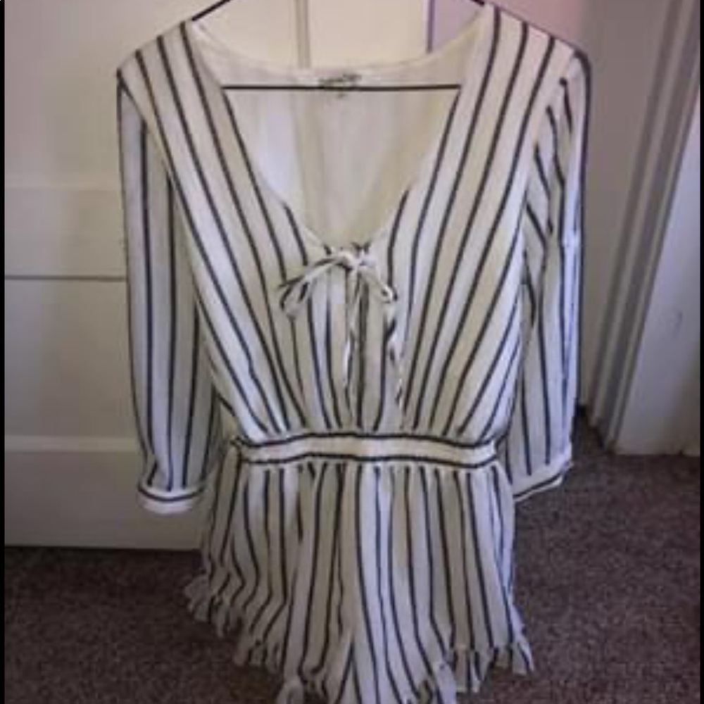Striped romper